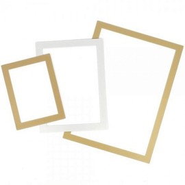 Attachable PVC Magnetic Photo Frame A6 A5 A4 A4 - Gold 5ea