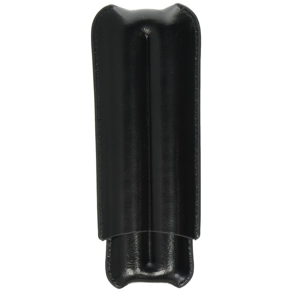 Orleans Group Cigar Case, Leather, 2-Cigar Capacity, Black