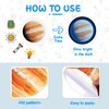 Glow in The Dark Planets Solar System Wall Decals, Glowing