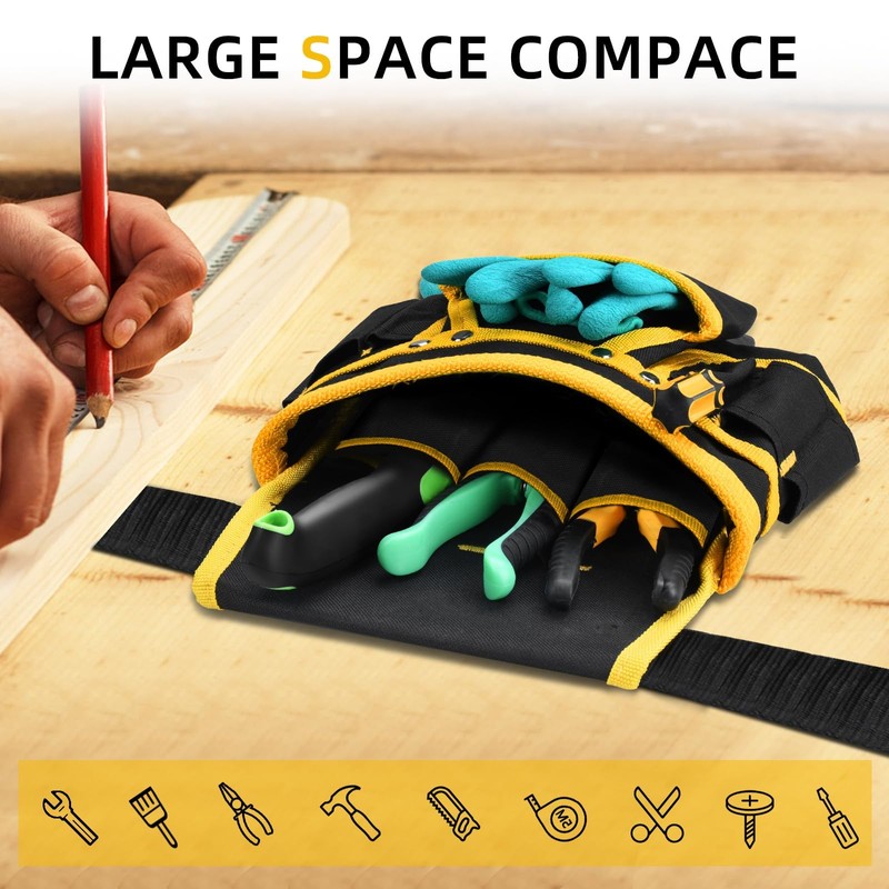 Tool Belt, Tool Belts for Men, Tool Organiser, 26 Pockets