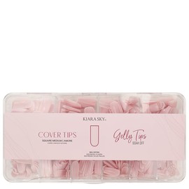 Kiara Sky Professional Nails *NEW* Cover Gelly Tip Case Soft Gel Nail Extensions (Square Medium - Amore)