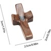 3 counts Cross My Heart Pocket Wooden Cross – Handheld