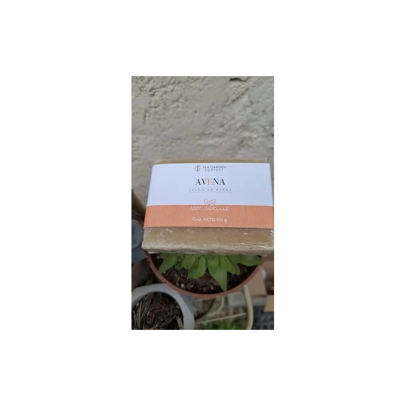 Jabón Natural Avena Tea Garden Company 3 Pz 150 Gr