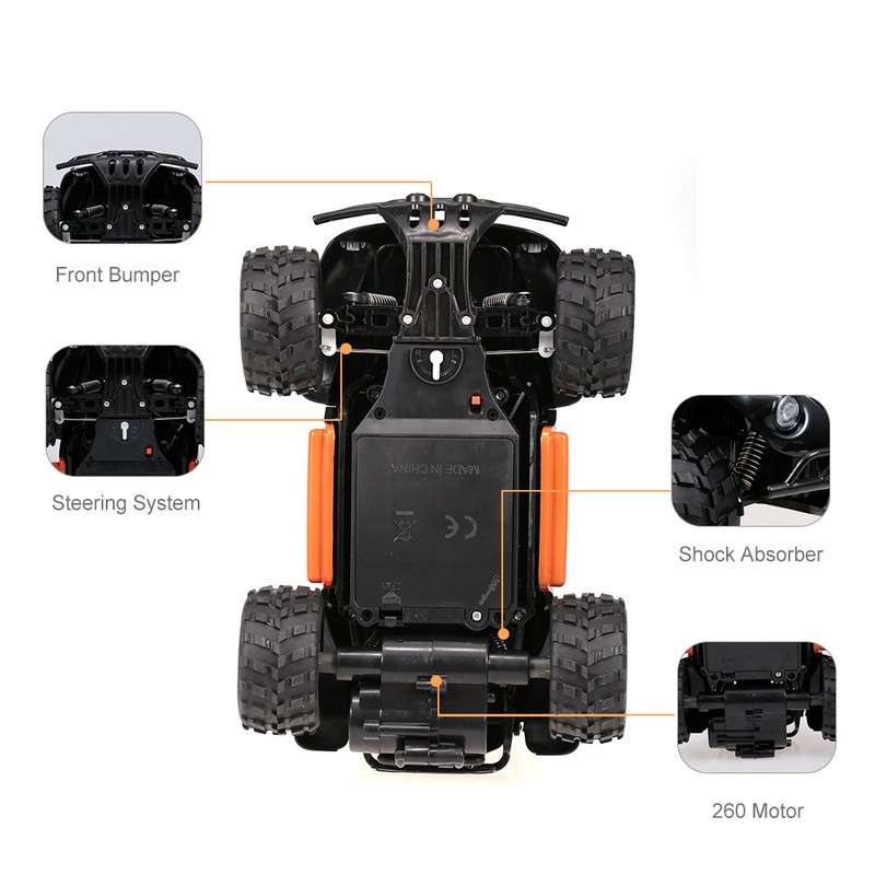KY-1816A RC Truck 2.4G 2WD 1/18 Scale RC Crawler Off-road