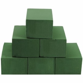 ZOOFOX 6 Pieces Floral Foam Bricks, Wet and Dry Floral Foam Blocks for Flower Arrangement and Craft Supplies