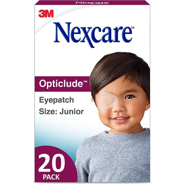 Nexcare Opticlude Orthoptic Eye Patches Junior 20 Each (Pack of 3)