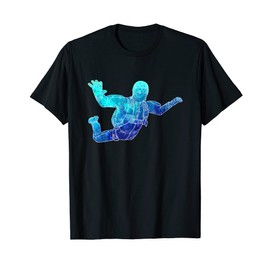 Skydiver Parachute Wingsuit & Wind Tunnel Jumping Free Fall T-Shirt
