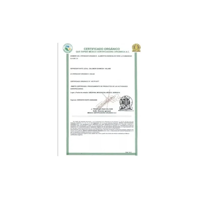 Alga Espirulina Máxima Orgánica 500 Tab Vegan Kosher 250 G