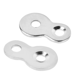 20 Pack Figure 8 Steel Desk Top Fastener Clip - Heavy Duty Figure-Eight Fasteners Clips Attaching a Table, Solid Steel, 12 Gauge