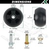 CheeMuii 4 Pack Lawn Mower Deck Gauge Wheels Kit AM125172