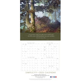 Simplicity 2025 Wall Calendar — Inspirations for a Simpler Life by Deborah DeWit, 12" x 12"