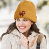 WKF - Gorro de punto para mujer, acrílico, para invierno,