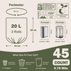 JENCENBIO Compostable Bin Liners, 5 Gallon, 20Liter, Extra Thick 0.78