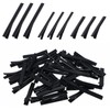 45 Pcs Alligator Clips for Crafts Black 3 Sizes Metal