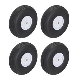 sourcing map RC Airplane Wheels 2.2"" OD RC Airplane,Aircraft PU Sponge Wheels,Tire Tail Wheel RC Aircraft Foam Wheel Replacement for DIY RC Model Plane Aircraft,Pack of 4