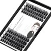 Bodermincer Pestañas postizas de volumen, 84 unidades, rizo D, anchas,