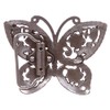 Perforated Rhinestone Butterfly Belt Buckle