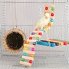 Hamiledyi Hamster Hanging Hammock Basket 3 Piece Wooden Rat Ladder
