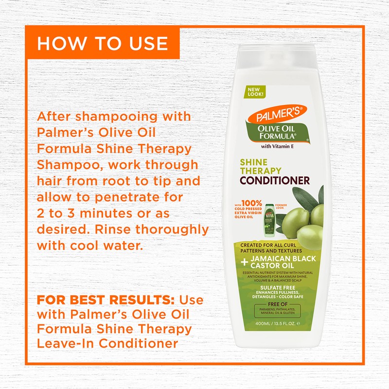 Palmer's Olive Oil Formula Shine Therapy Conditioner, 400ml