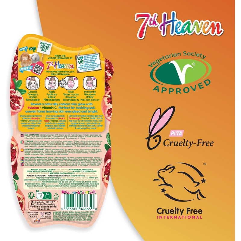 7th Heaven 7th Heaven Passion Peel Off Face Mask with