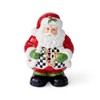 Spode Christmas Tree Black & White Santa Candy Jar -