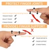 CAGSIG Oval Finger Splints, 5PCS Oval Trigger Finger Splint for