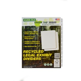 Kleer-Fax Letter-Size Index Dividers, Medical Tabs, Side Tab, 1/12th Cut, 2 Sets Per Pack, White (91200)