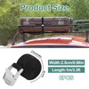 Pack of 8 Black Polyester Lashing Straps Short, Tie Down