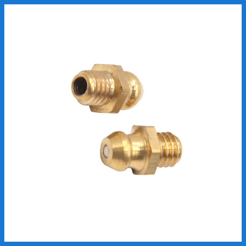 VekAuto 30Pcs M6 x 1 Thread Brass Straight Grease Zerk