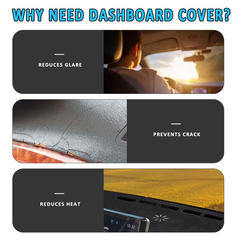 POSAID Dash Cover for 2024 2025 Toyota Tacoma Dashboard Cover