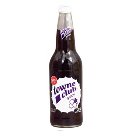 towne club grape soda with other natural flavors 16 fl oz Glass Bottle