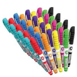 SUIN Dry-Erase-Markers, White Borad Dry Erase Markers, Assorted 9 Colors, 36 Count