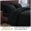 Chezmoi Collection Jasper Black Oversized Queen Bed in a Bag