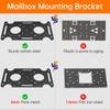 Mailbox Mounting Bracket, Plate for Post Mount Mailboxes, Compatible with