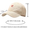 XYIYI Unisex Classic Cotton Baseball Cap Adjustable Baseball Cap, Heart