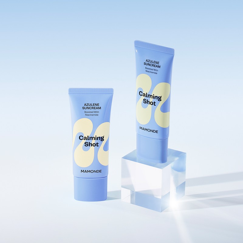 Mamonde [본사운영] 마몽드 카밍 샷 아줄렌 선크림 SPF50+PA++++ 35ml x