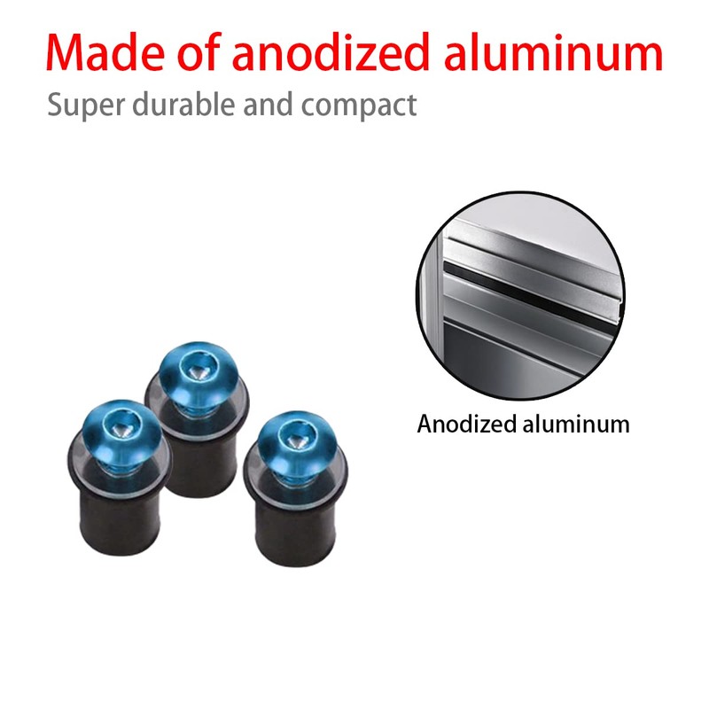 CGEAMDY Pack of 10 Windscreen Nuts, 5 mm Motorcycles Windscreen