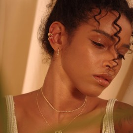 Fettero Gold Huggie Hoop Earrings for Women Gold Plated Dainty Hypoallergenic Earrings Hoop Simple Minimalist Earrings for Everyday Jewelry