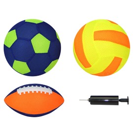 BEST SPORTING Ball I American Football I Neoprene Ball I Water Ball I Inflatable Water Ball I Colour: Orange/Yellow