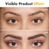 3 IN 1 Eyebrow Gel Kit With 2 Eyebrow Brushs,【High