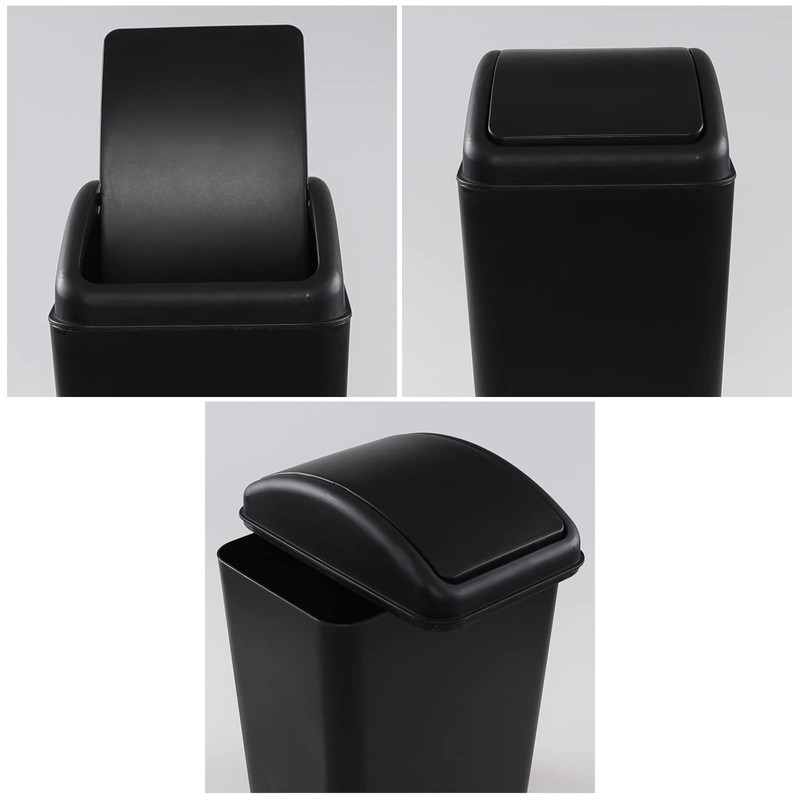 AnnkkyUS Cubeta de Basura de Plástico de 16 Litros, Cubeta