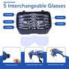 YOCTOSUN Magnifying Glasses with Light, Hands Free Headband Magnifier with