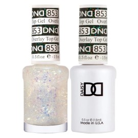 Daisy Dnd DND Nail Polish Gel & Matching Lacquer Set Duo 853 Overlay Top Gel
