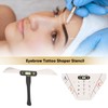 Eyebrow balance ruler stencils, eyebrow tattoo shaping template, eyebrow tattoo