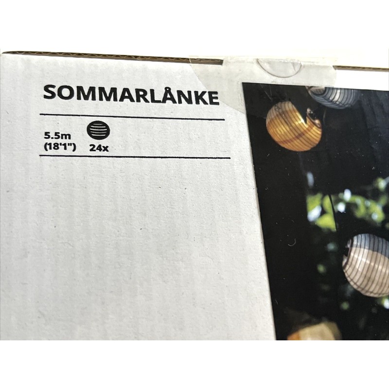 IKEA New IKEA SOMMARLANKE Led String Light With 24 Lights