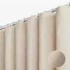 Yuanice Boho Beige Shower Curtain 72 in Waterproof Linen Polyester