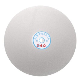 sourcing map Diamond Flat Lap Disc 8" x 1/2" Arbor 240 Grit Abrasive Diamond Coated Grinding Wheel for Grinding Sanding Lapping Polishing Ceramics, Glass, Stones, Gemstone
