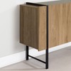 South Shore Mezzy 2-Door Sideboard, Light Walnut