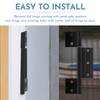 3Pack Black Screen Door Hinges, Aluminum Matte Black Residential Storm