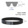sourcing map HTD5M-305 Rubber Toothed Belt 61 Teeth Closed Loop
